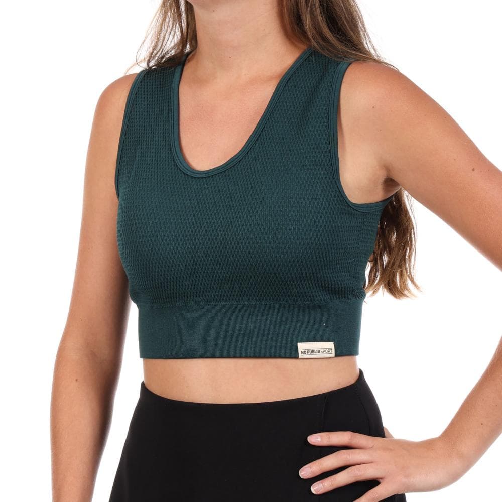 Brassière de Sport Vert Femme No Publik Iris Sapin 1
