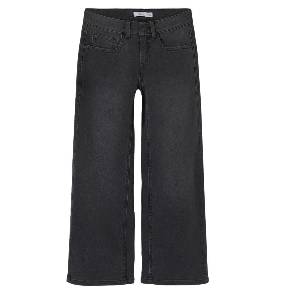Jean Large Gris Foncé Fille Name it Nkfrose Wide 2
