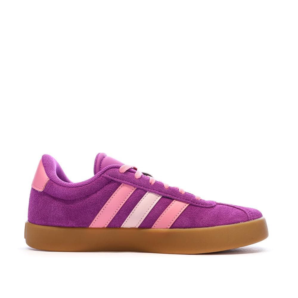 Baskets Violet Fille Adidas Court 3.0 K 2