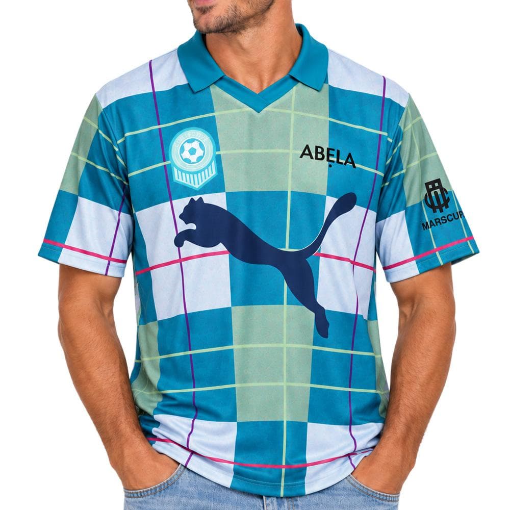 Maillot de Foot Bleu Homme Puma Marscup Les Caillols 1