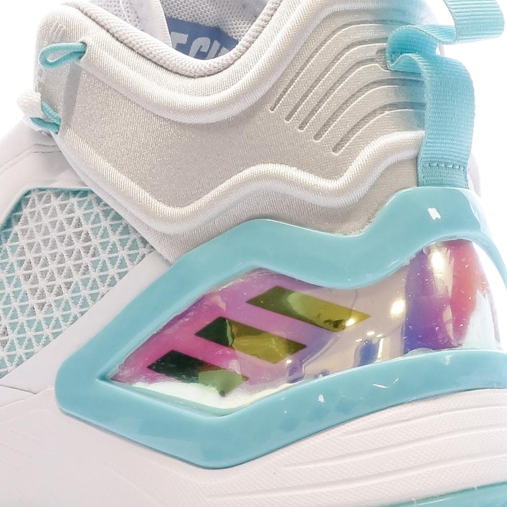 Chaussures de basket-ball Blanche/Bleu Adidas Son Of Chi 7