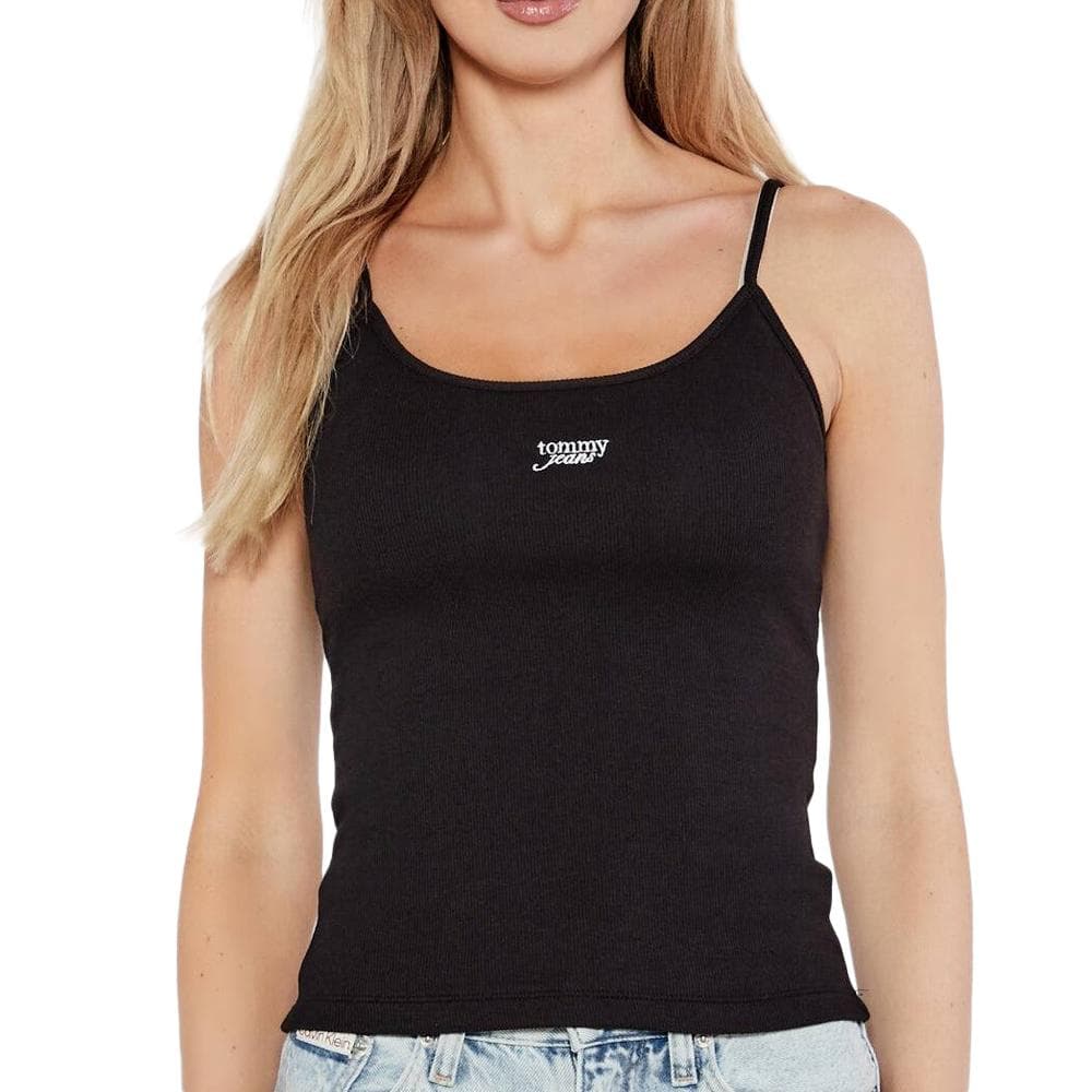 Débardeur Noir Femme Tommy Hilfiger Script Strappy 1