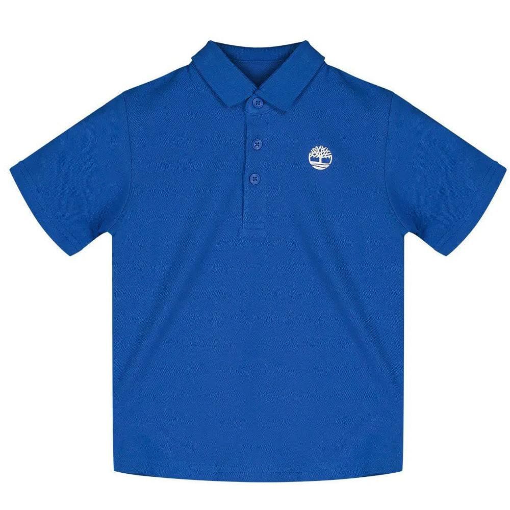 Polo Bleu électrique Garçon Timberland T604371 1