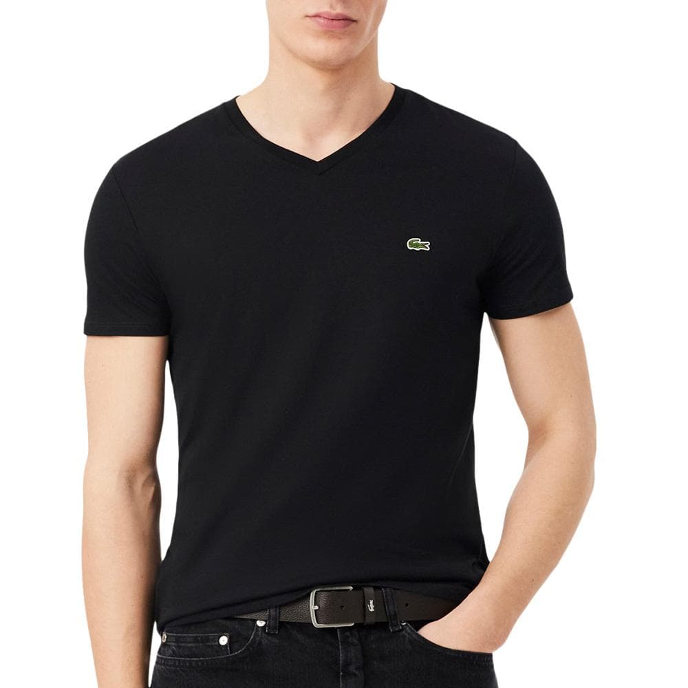 T-Shirt Noir Homme Lacoste TH5077 1