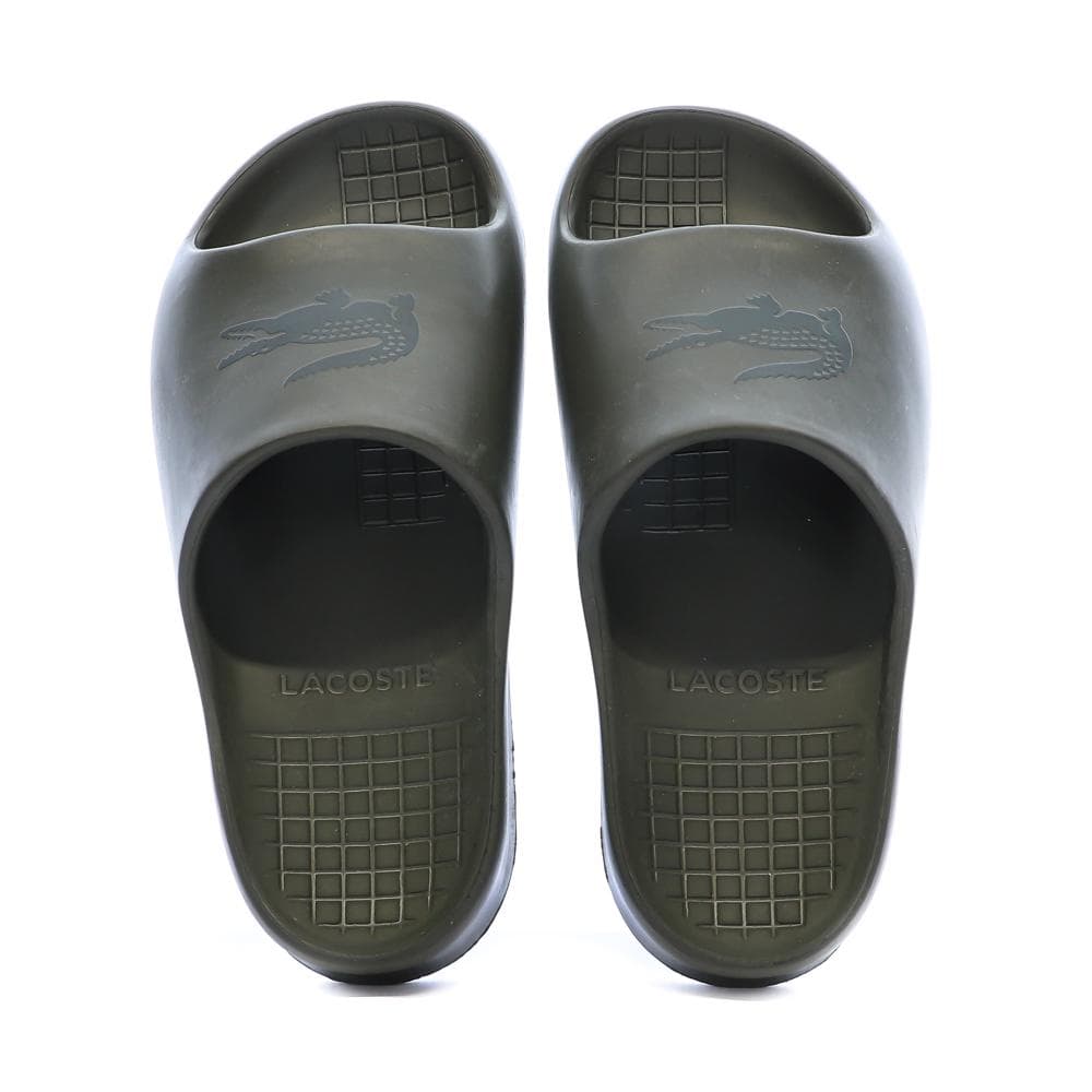 Claquettes Kaki Lacoste Serve Slide 2.0 3