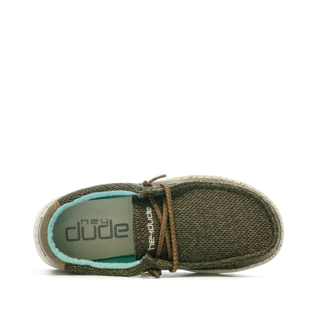 Chaussures Kaki Garçon Hey Dude Wally Youth 4