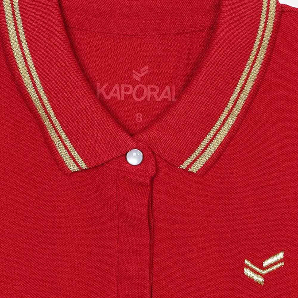 Polo Rouge Fille Kaporal Fanye 3