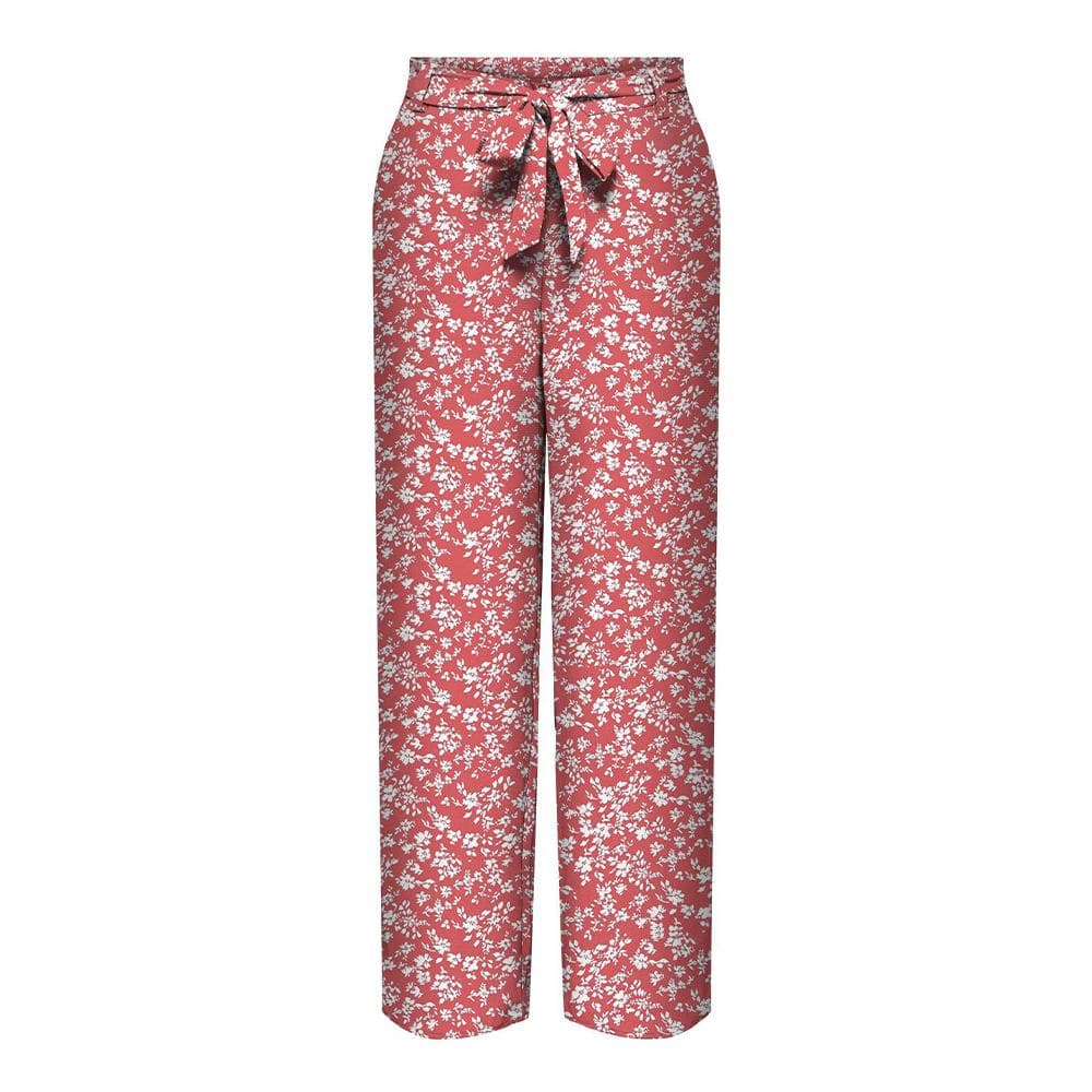 Pantalon Rose/Blanc Femme Only Nova Life Palazzo 1