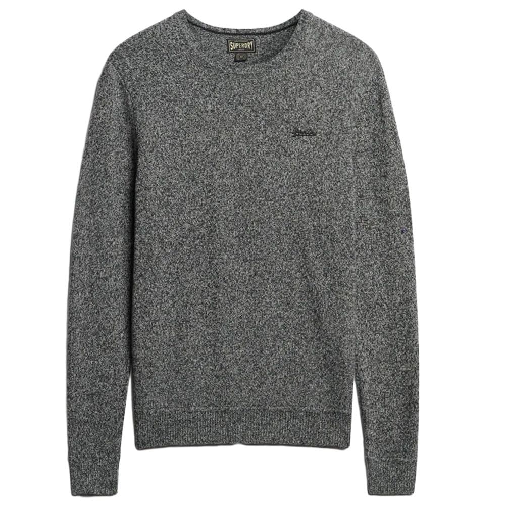 Pull Gris Chiné Homme Superdry Essential Slim Fit Jumper 2