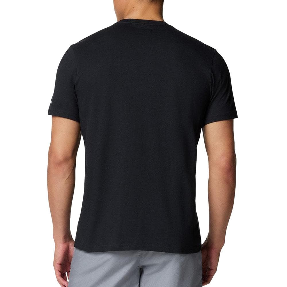 T-Shirt Noir Homme Columbia Avec Graphisme Path Lake 2