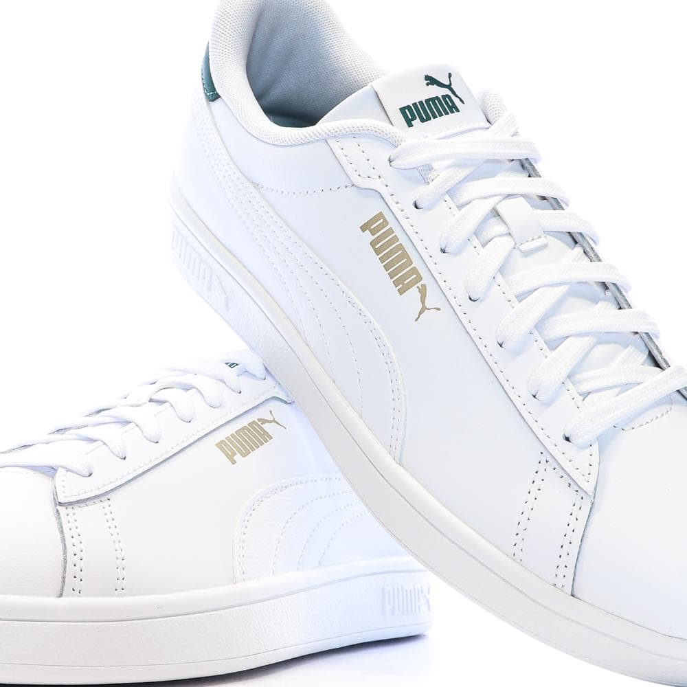 Baskets Blanches/Vertes Homme Puma Smash 3.0 L 7