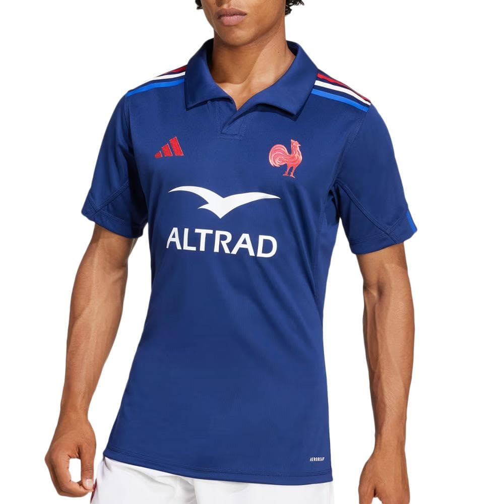 Maillot Performance Équipe de France Bleu ADIDAS Rugby Domicile 1
