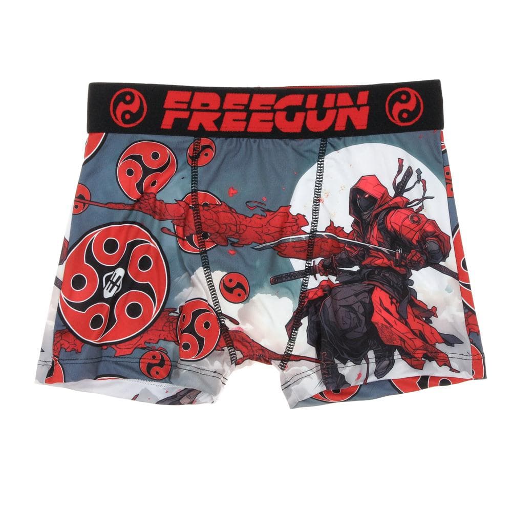 Boxer Noir/Rouge à Imprimés Garçon Freegun NIN 1