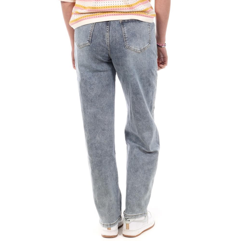 Jean Droit Bleu Moyen Femme Monday Premium 109 2