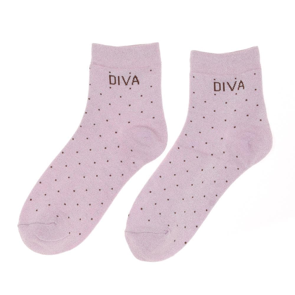 Chaussettes Roses à paillette Femme Stella Green DIVA 1