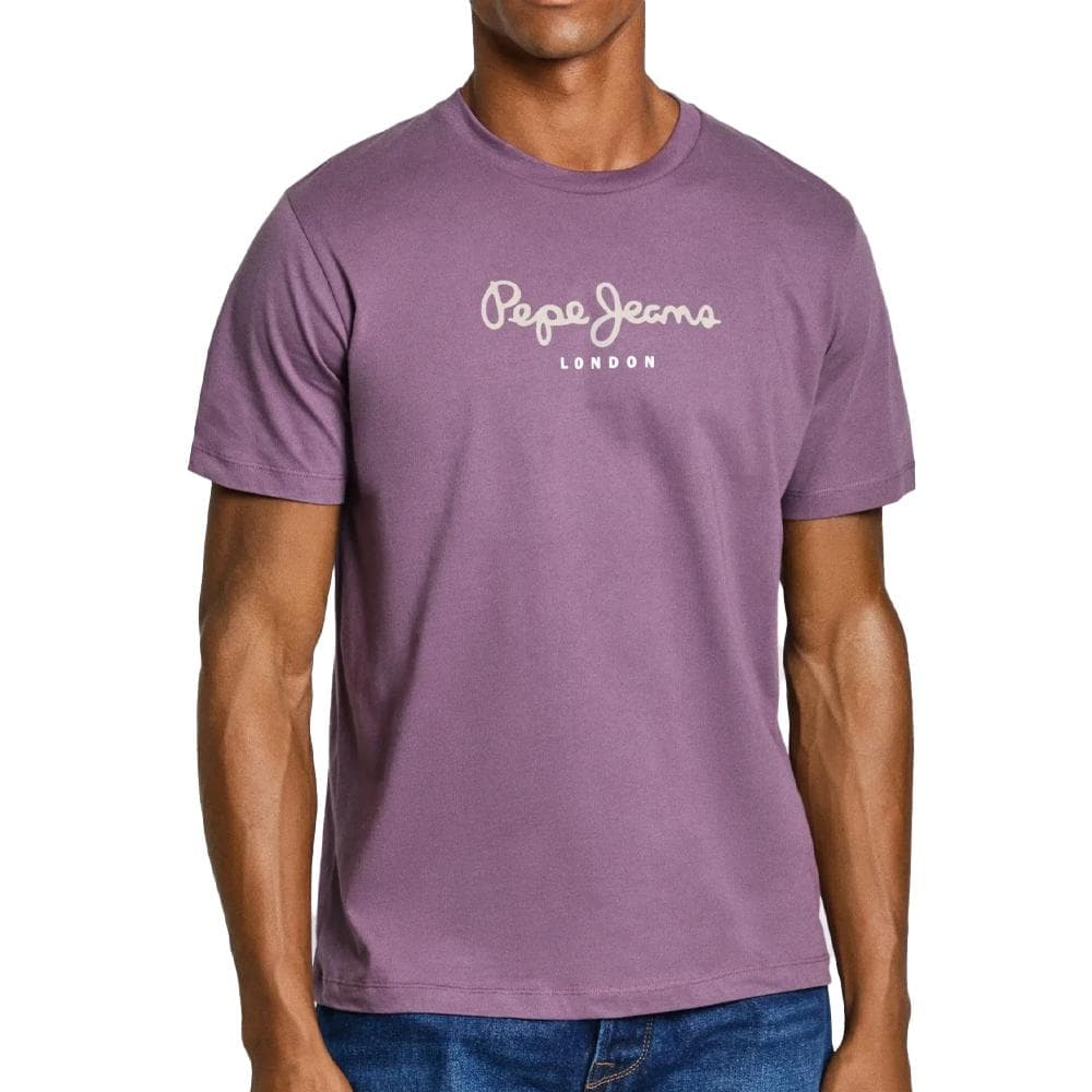 T-shirt Violet Homme Pepe jeans Eggo SEB 1