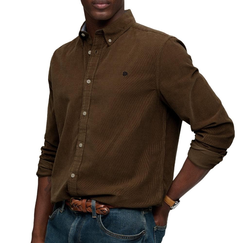 Chemise Marron Homme Superdry Classic 1