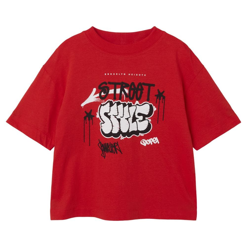 T-shirt Rouge Garçon Name it Jopo 1