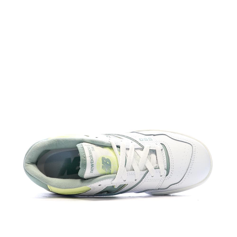 Baskets Blanches/Verte Femme New Balance 550 4