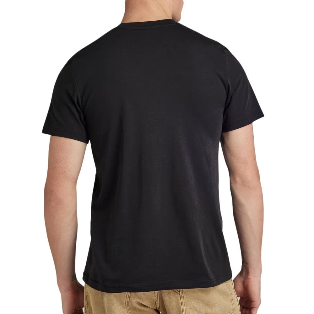 T-shirt Noir Homme G-Star Raw Skeleton Dog Chest 2