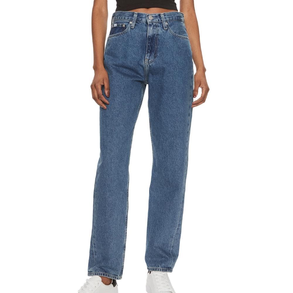 Jean Straight Fit Bleu Femme Calvin Klein Authentic 1