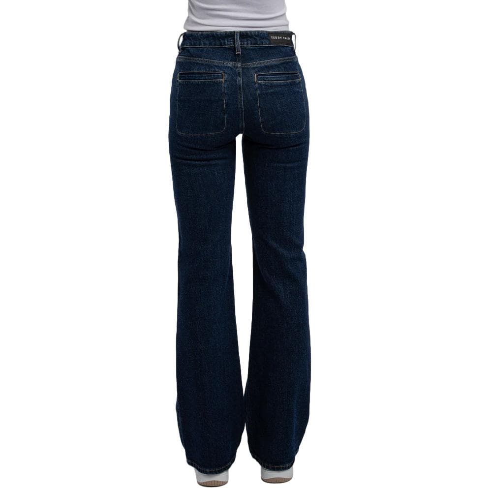 Jean Droit Bleu Femme Teddy Smith Diams 2