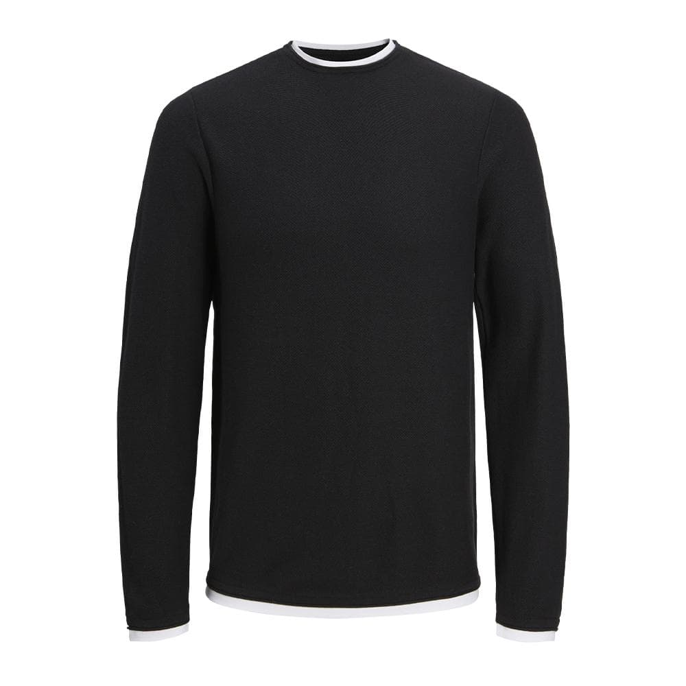 Pull Noir Homme Jack & Jones Twinn Knit 1