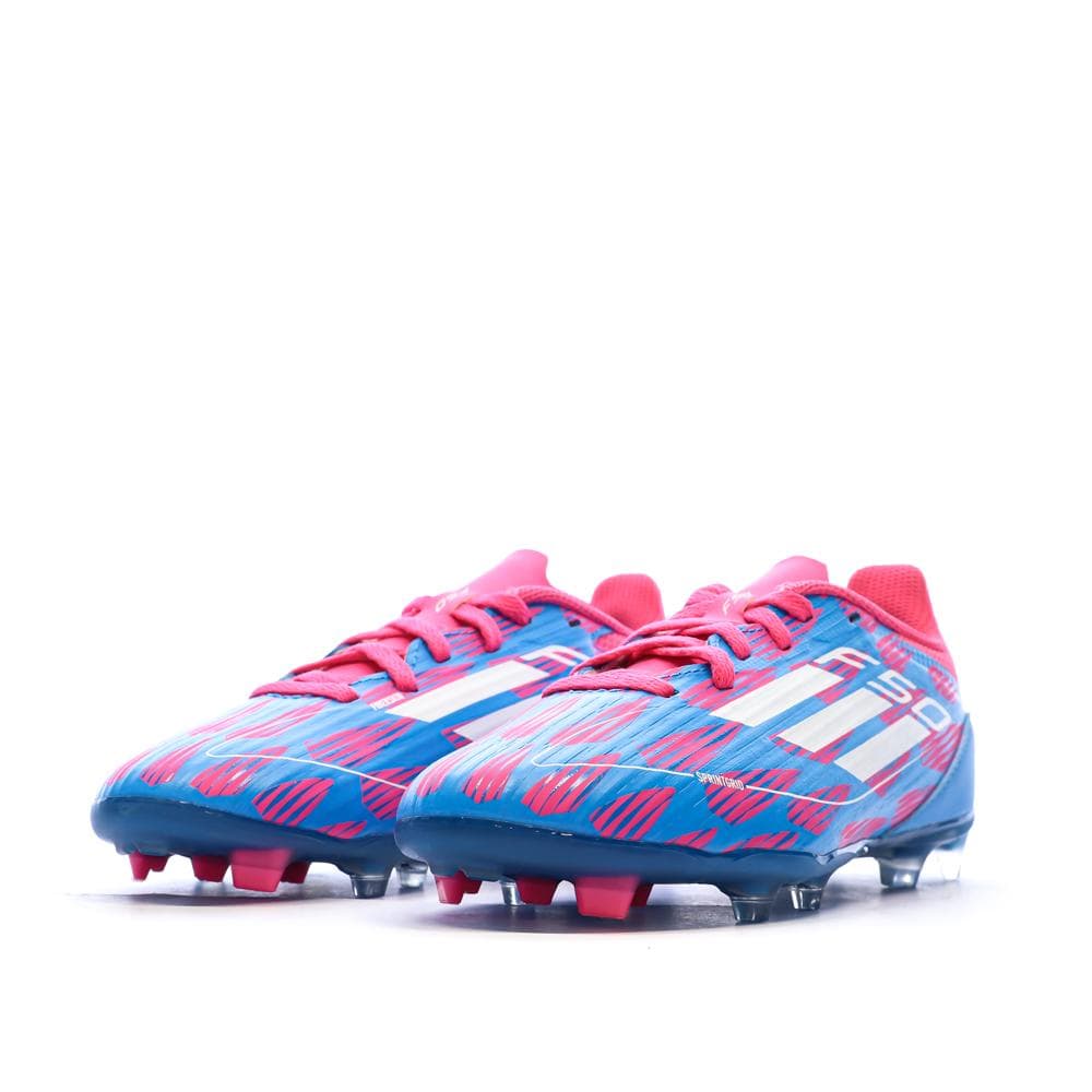 Chaussures de football Bleu/Roses Garçon Adidas F50 League Fg/mg 6
