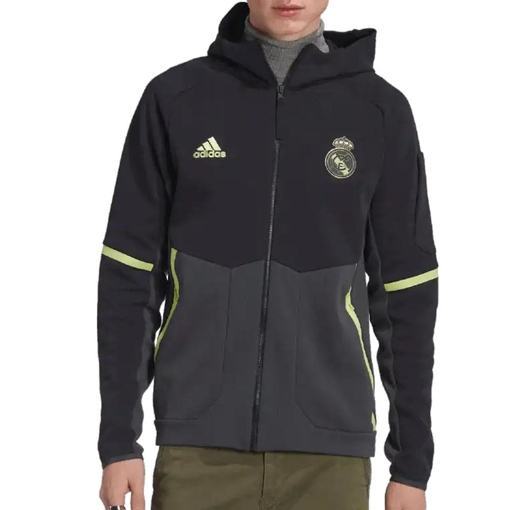 Réal Madrid Veste Noire Homme Adidas Anthem 1