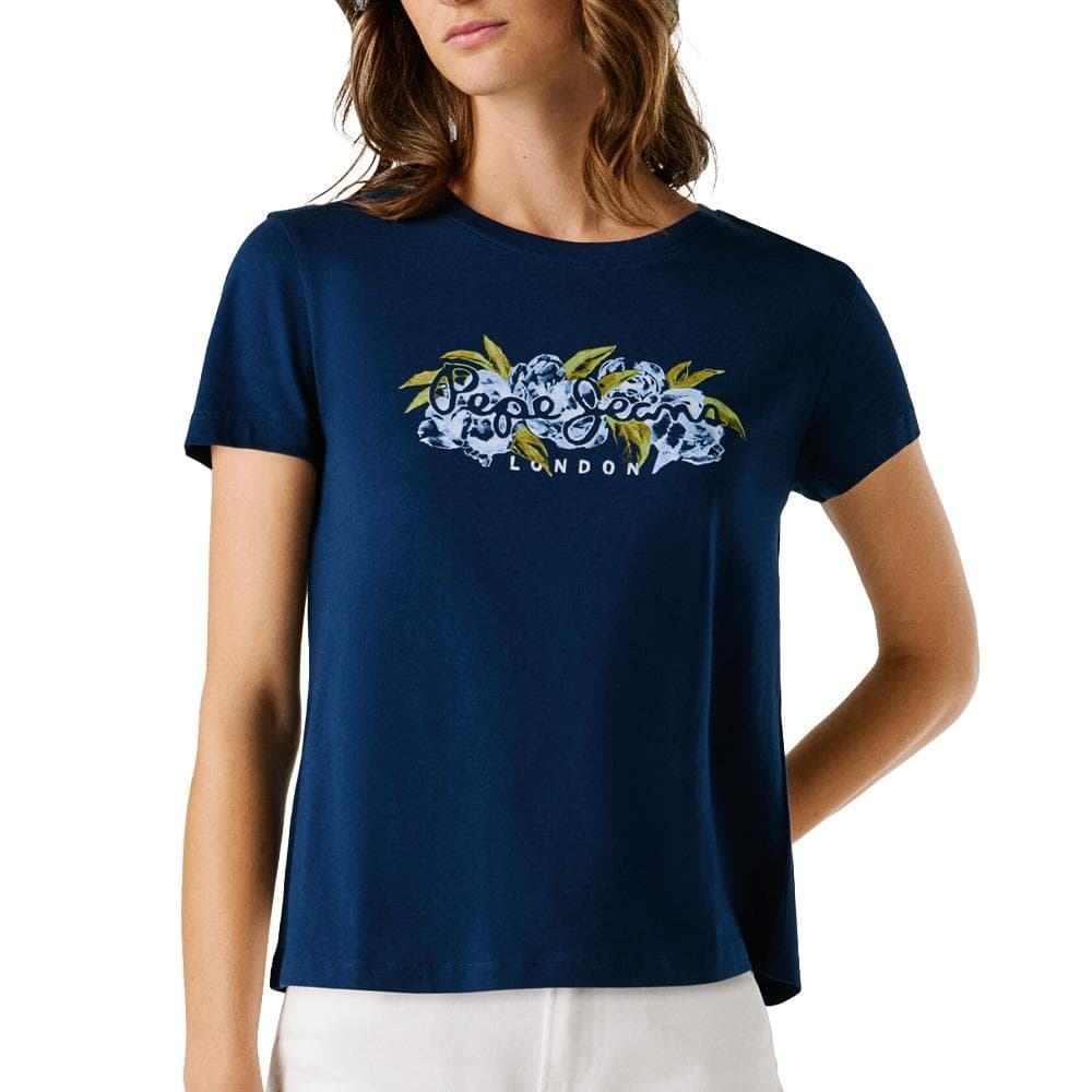T-Shirt Marine Femme Pepe jeans Pjl L Nd 1