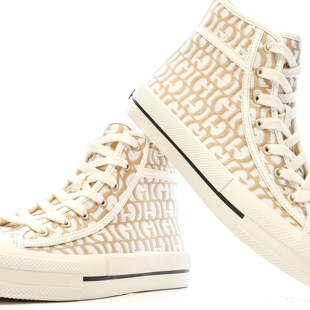 Baskets Blanches/Marron Femme Guess Colyn 7