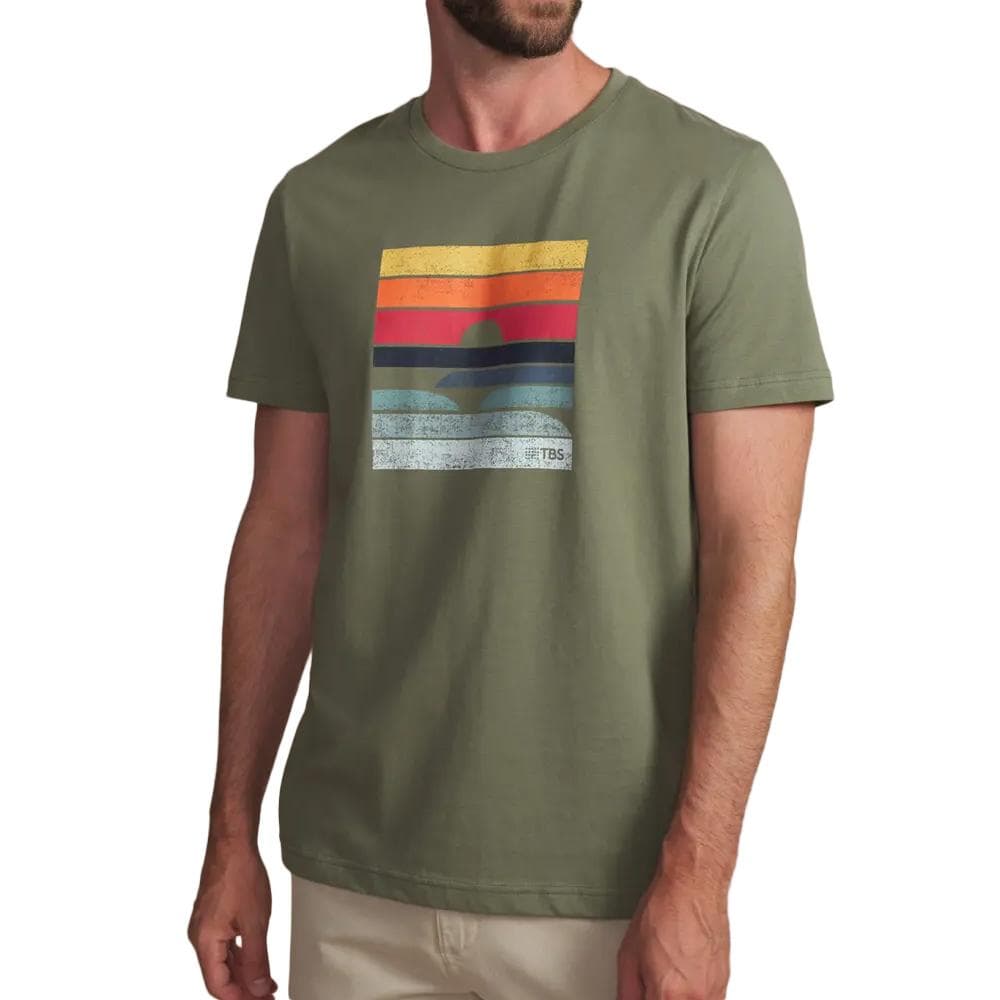 T-Shirt Kaki Homme TBS Arctique 26 1