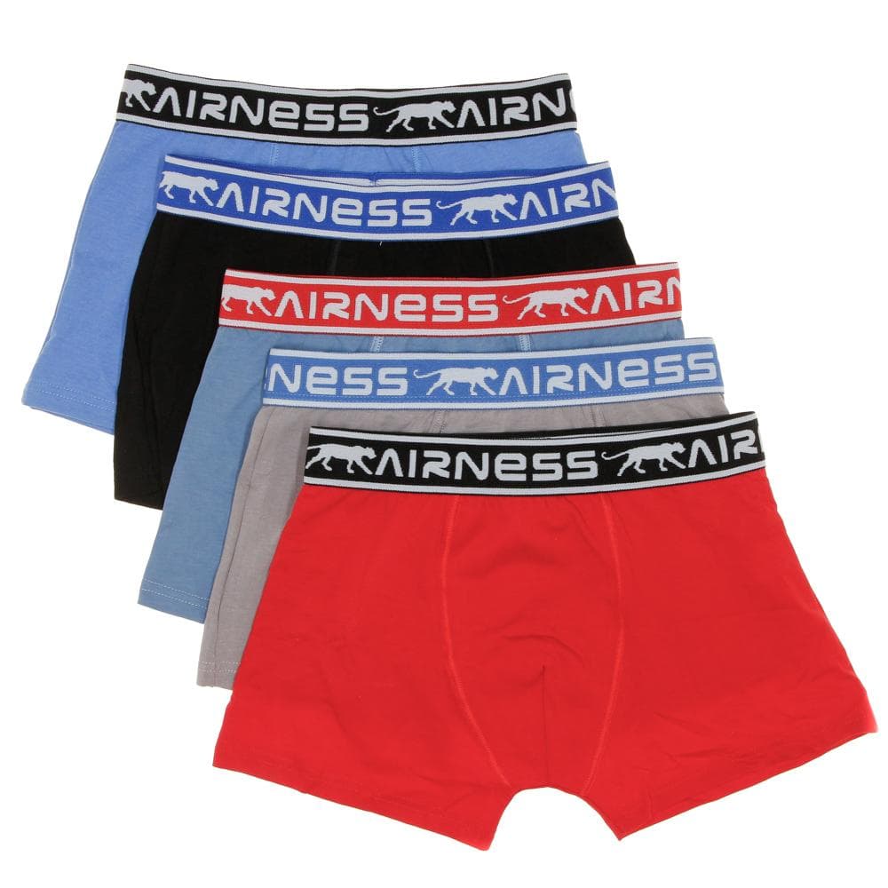Lot de 5 Boxers Bleu/Rouge Garçon Airness 1