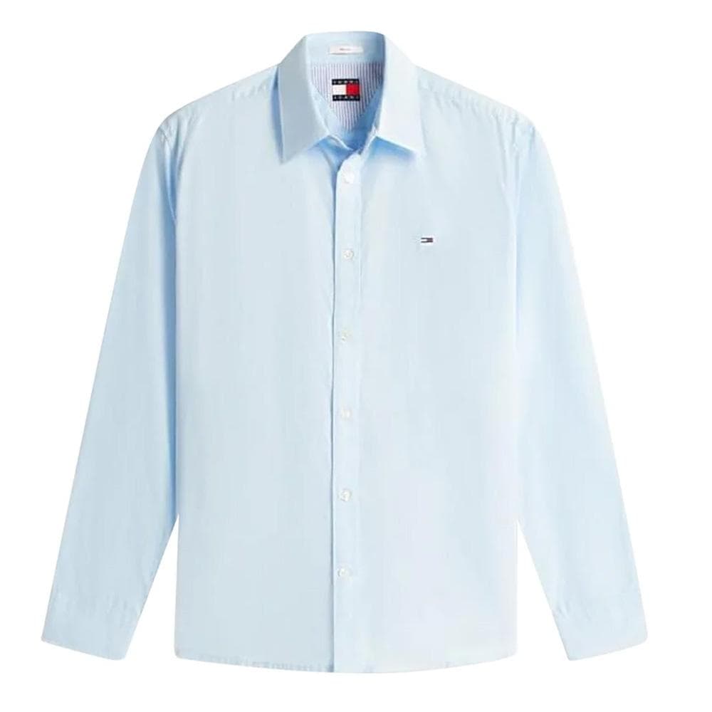 Chemise Bleu Clair Homme Tommy Hilfiger Poplin 2