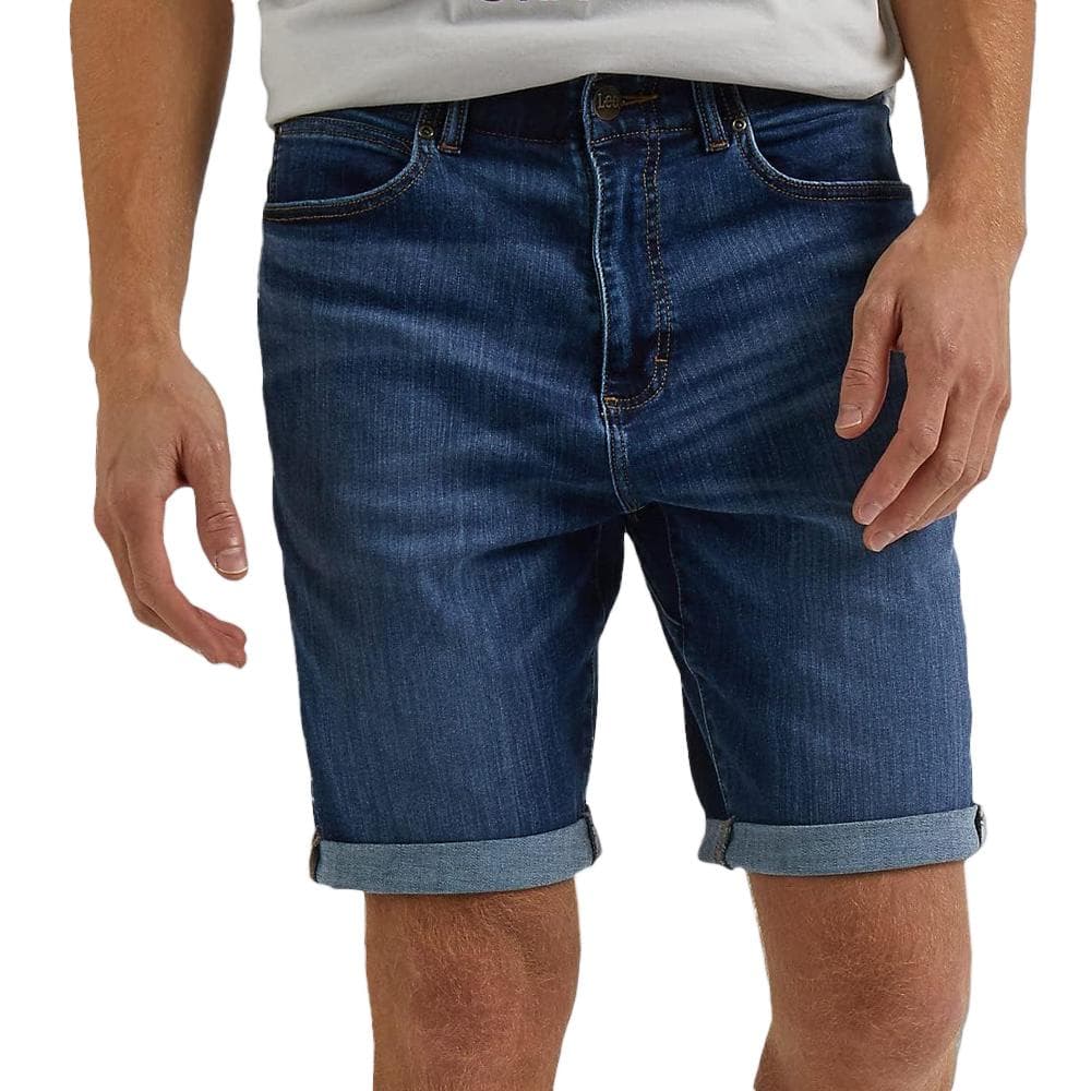 Short Bleu Homme Lee Short Mvp Mid Wash 1