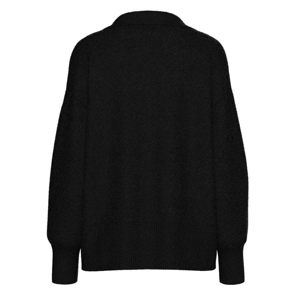 Pull Noir Femme Pieces Malou 2