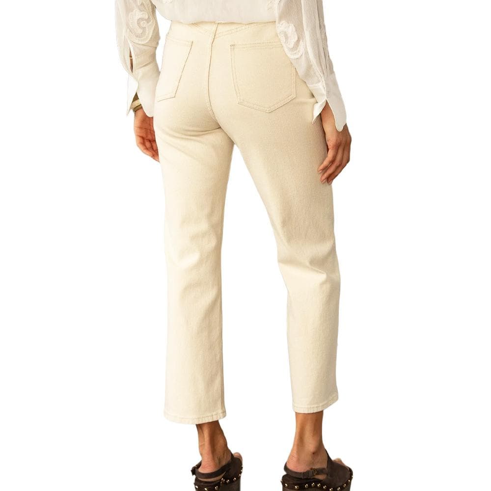 Jean Droit Beige Femme Oraije Solange 2