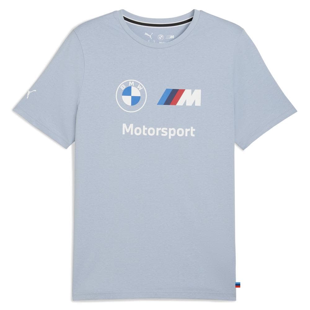 T-Shirt Bleu Homme Puma Bmw Mms Logo 1