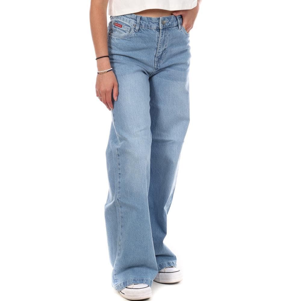 Jean Large Bleu Moyen Femme Lee Cooper Ouwa Bleach 1