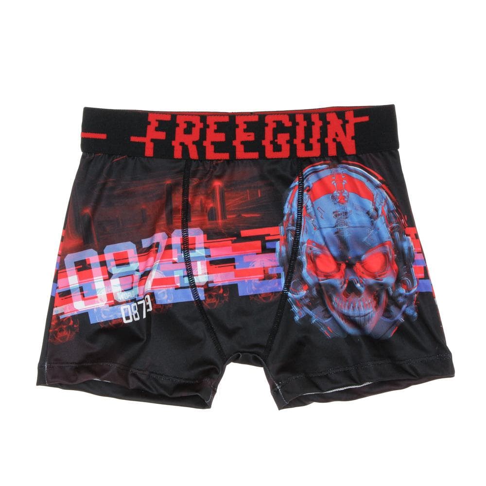 Boxer Noir/Rouge à Imprimés Garçon Freegun SKU 1