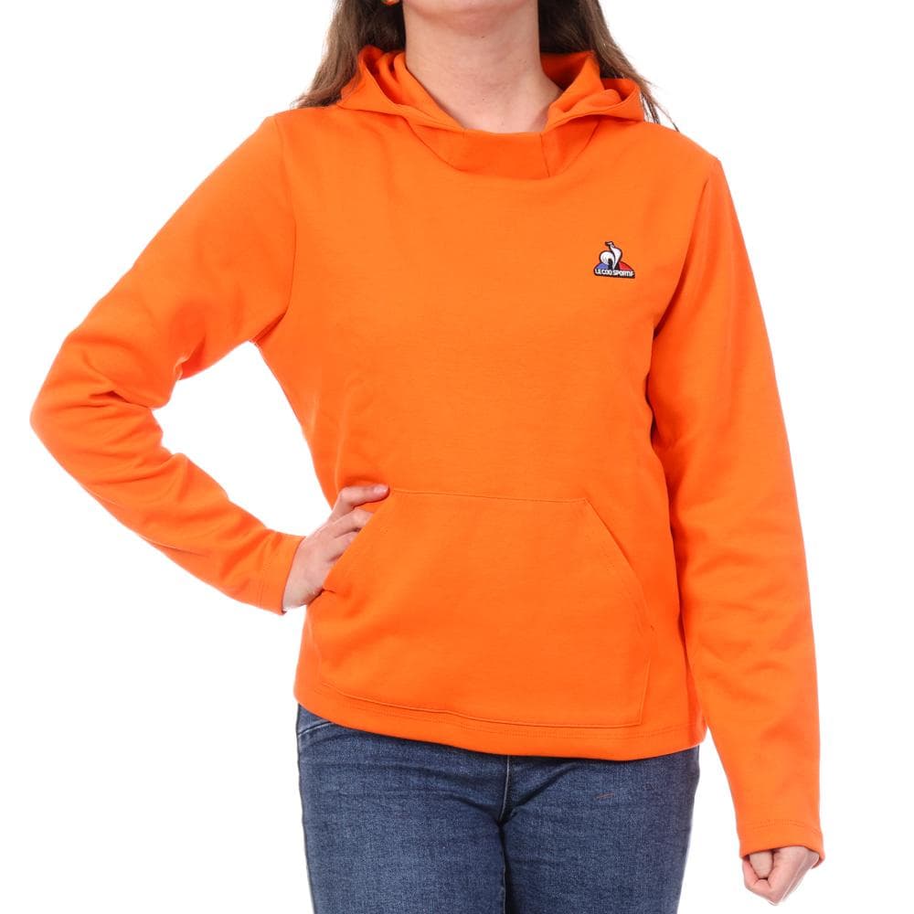 Sweat à Capuche Orange Femme Le Coq Sportif Hoody N°9 1