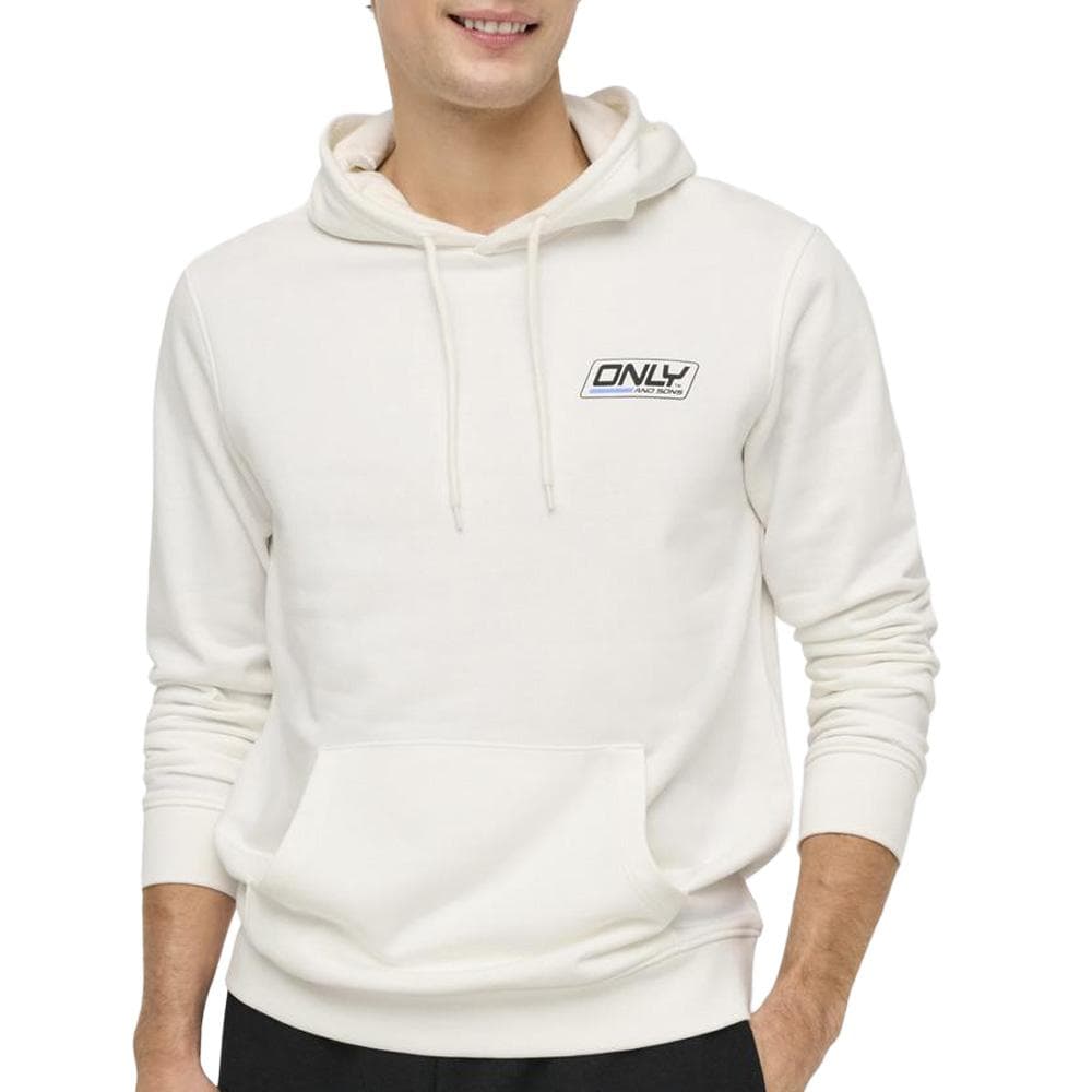 Sweat Blanc Homme Only & Sons Print Logo 1