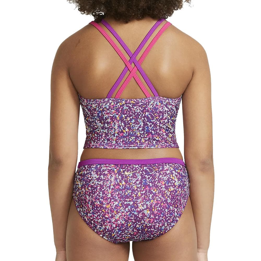 Maillot de bain 2 pièces Violet/Rose Fille Nike Spiderback Bikini 2