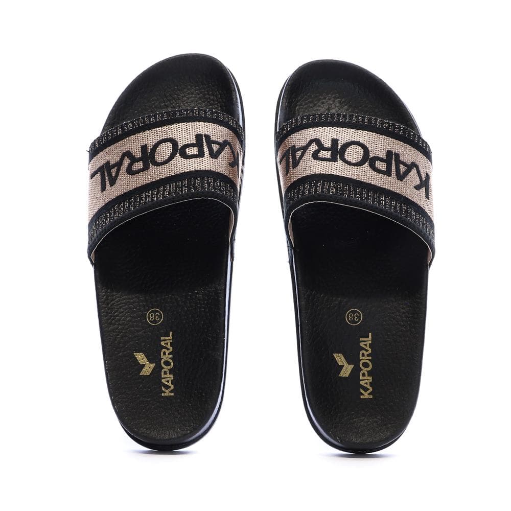 Claquettes Noir Femme Kaporal Tapioca 3