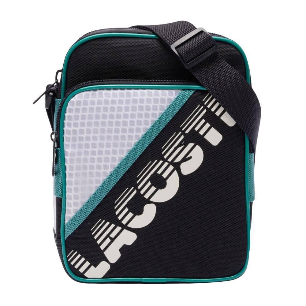 Sacoche Noir/Bleu Homme Lacoste bayou 1
