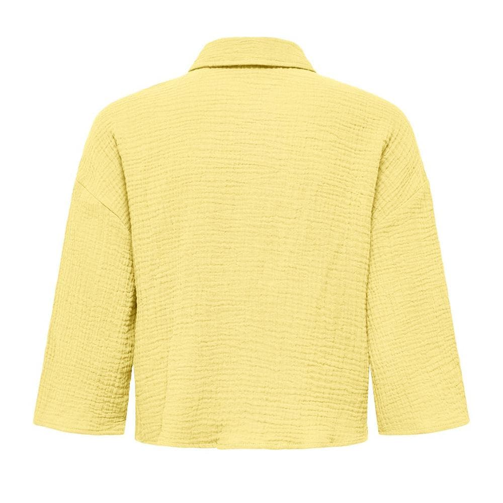 Chemise Jaune Femme JDY Theis Life 3/4 3