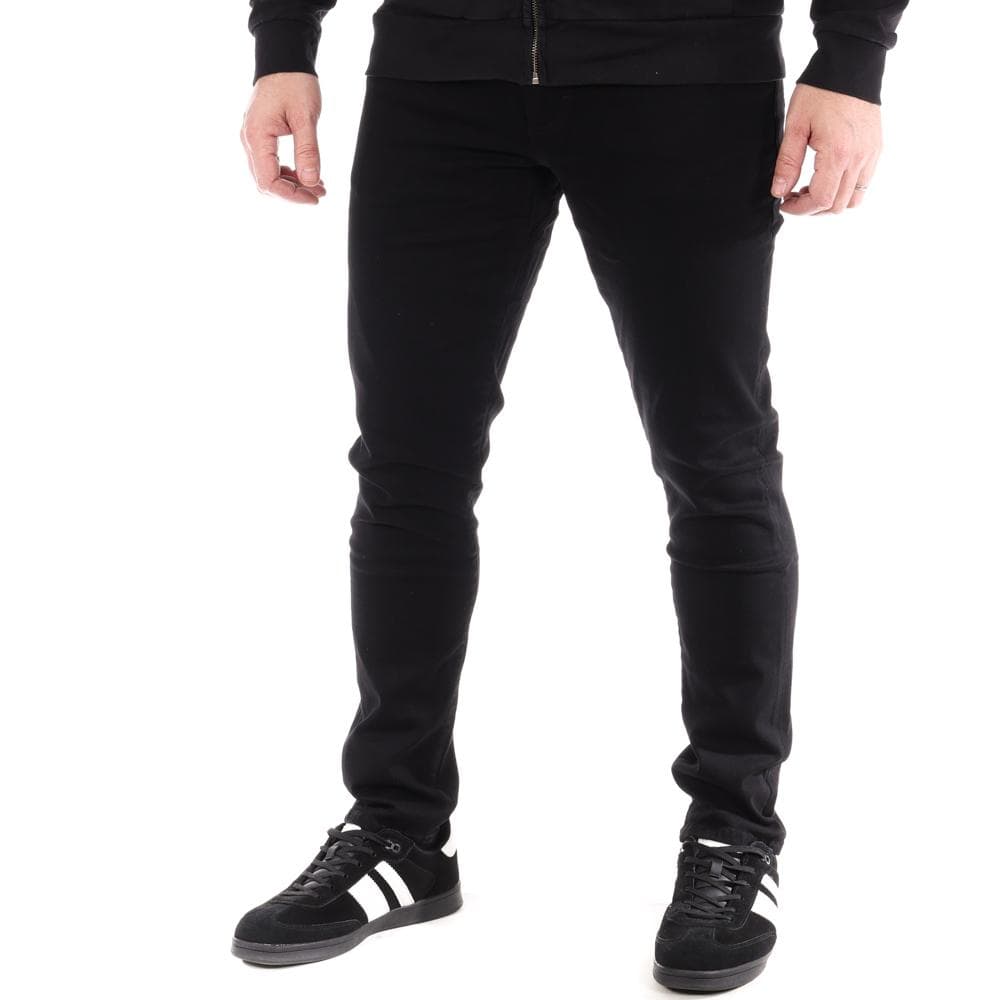 Jean Droit Noir Homme Schott TRD196832 1