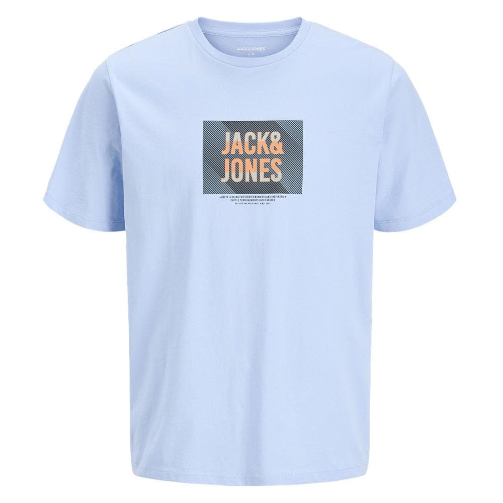 T-Shirt Bleu Pastel Homme Jack & Jones Hurban 1