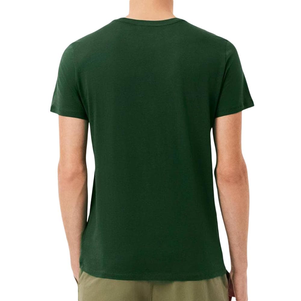 T-Shirt Vert Foncé Homme Lacoste Pima 2