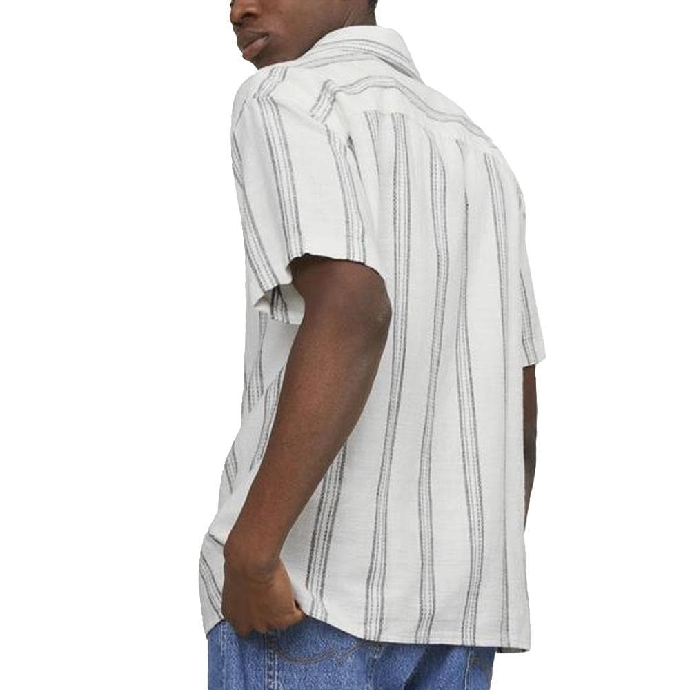 Chemisette Rayures Blanc/Bleu Homme Jack & Jones Cabana 2